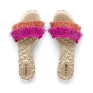 Birdies The Sparrow Fringe Sandal Slides Size 9.5